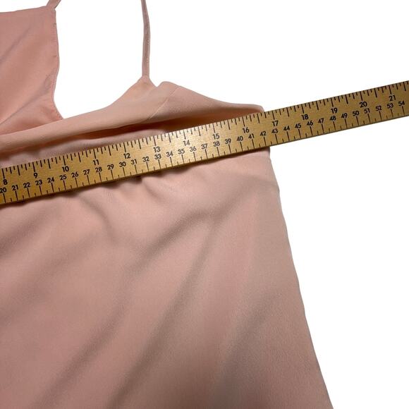 Cynthia Steffe Pastel Pink Dress Racer Back Side Zipper Size 4 - Picture 6 of 16